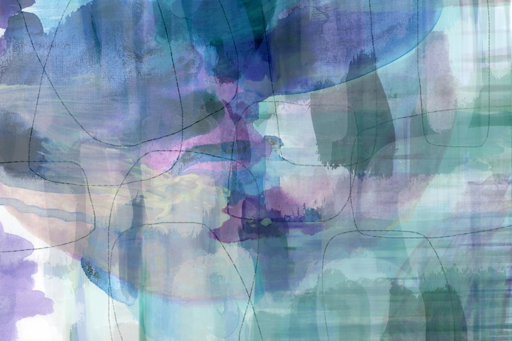 Acuarela fluida abstracta de cartissi