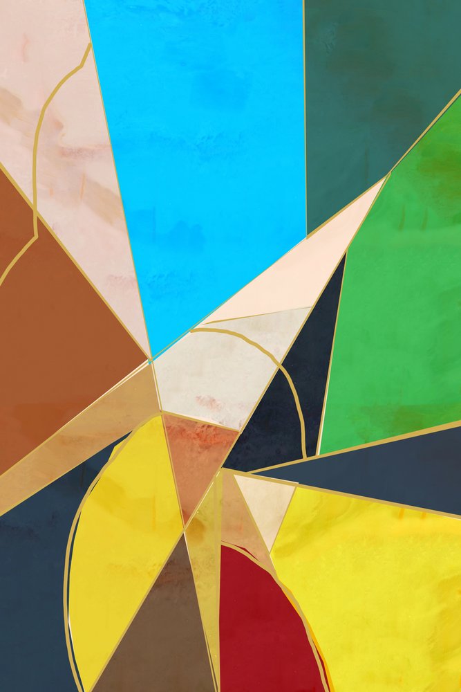 Juego geométrico de colores de cartissi