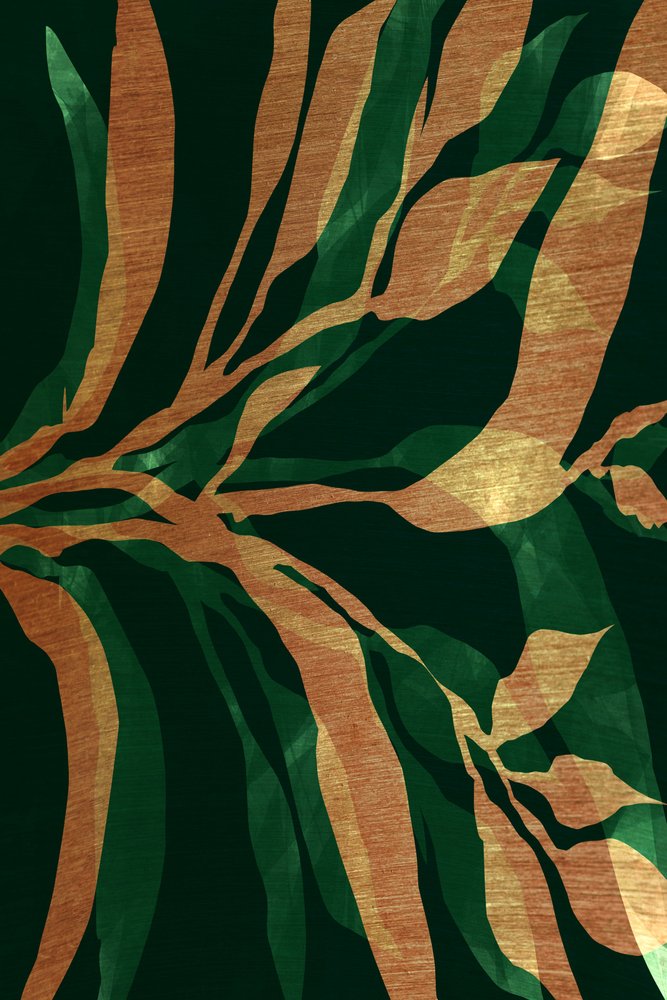 Follaje verde dorado de cartissi