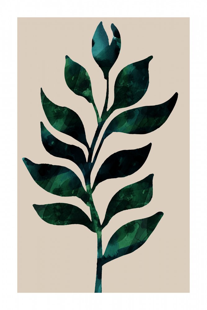 Tallo botánico verde de cartissi
