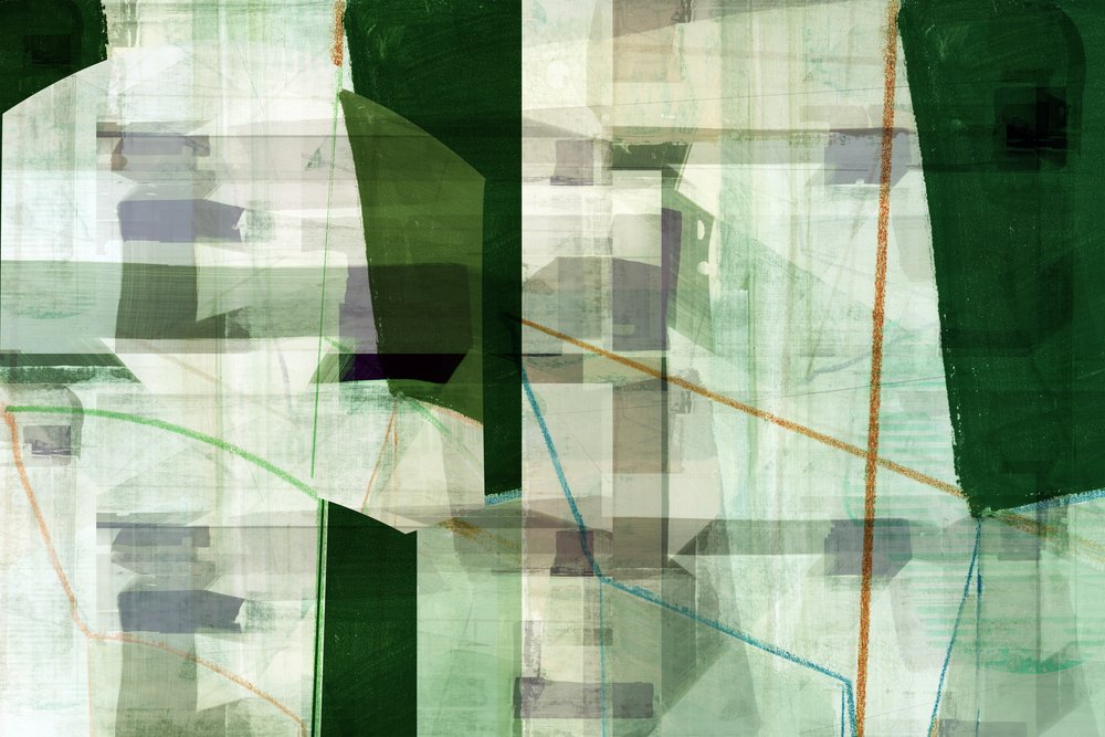 Capas geométricas verdes de cartissi