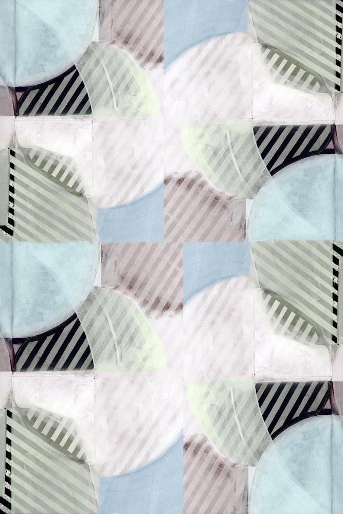 Formas pastel entrelazadas de cartissi
