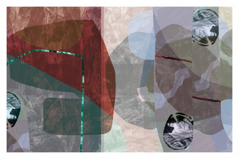 Formas abstractas en capas de cartissi