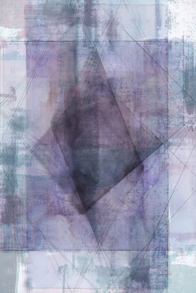 Abstracto geométrico en capas de cartissi