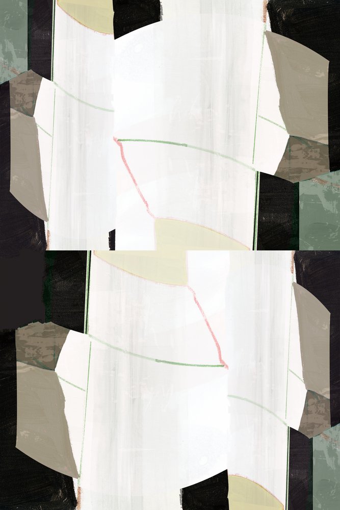 Abstracto geométrico en capas de cartissi