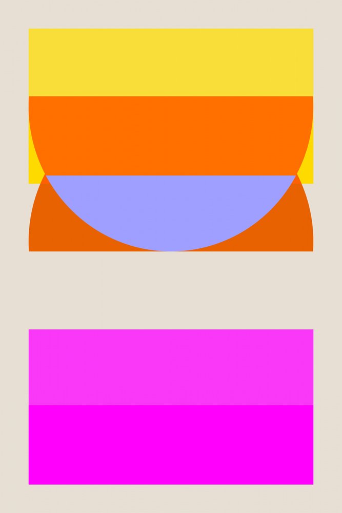 Colores geométricos en capas de cartissi
