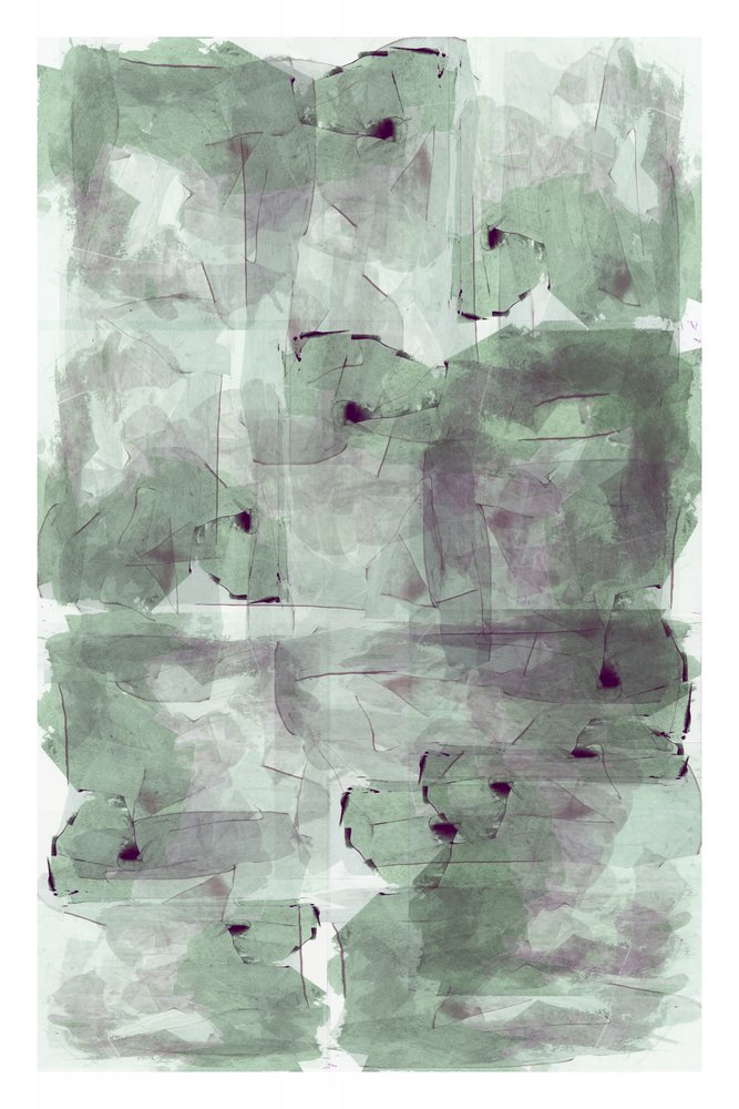 Abstracto verde en capas de cartissi