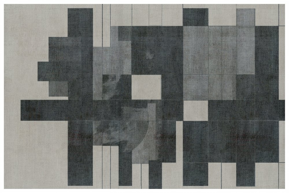 Abstracto en gris con capas de cartissi