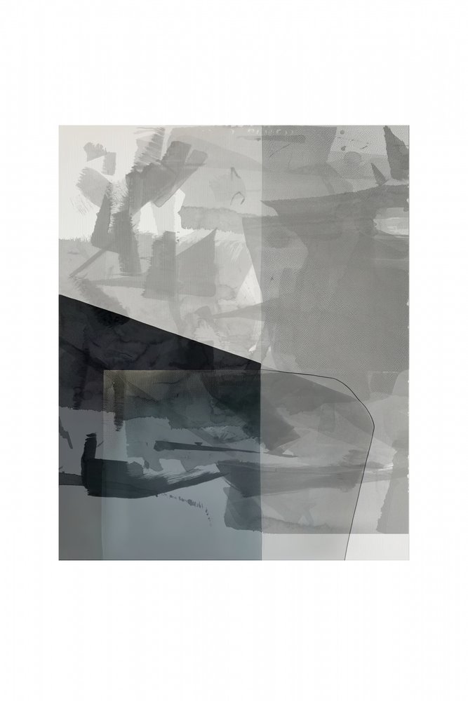 Abstracto en tonos grises superpuestos de cartissi