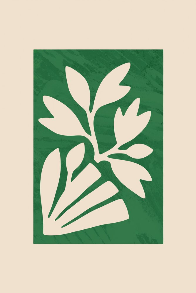 Recorte botánico minimalista de cartissi