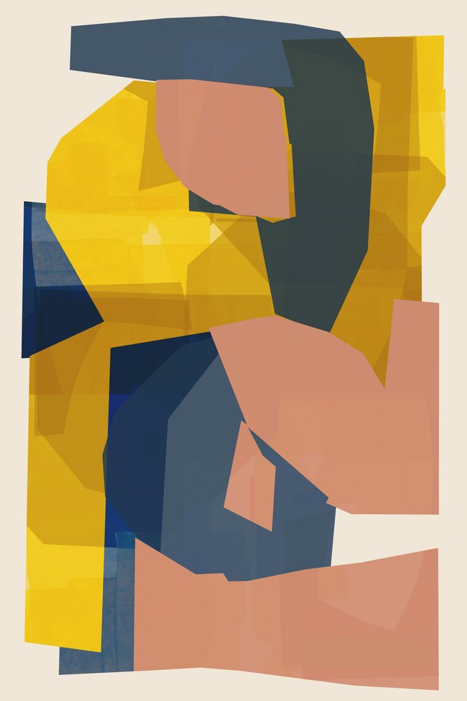 Collage abstracto moderno de cartissi