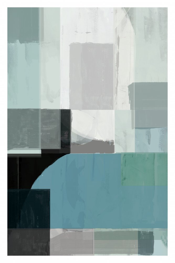 Bloques abstractos azules modernos de cartissi