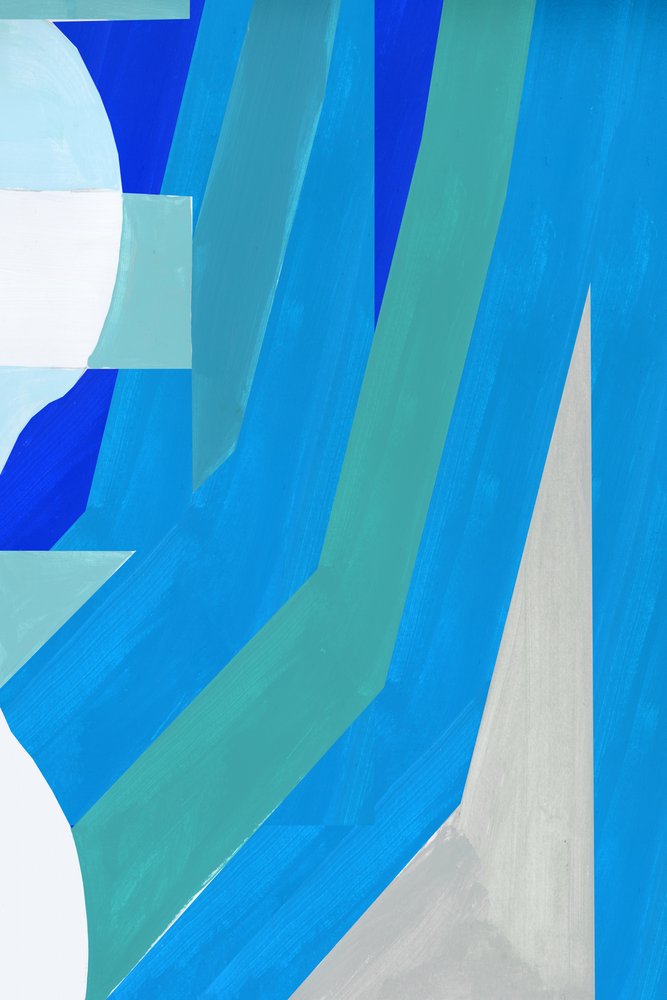 Formas azules modernas de cartissi