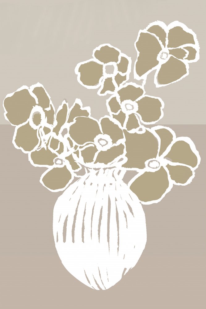 Jarrón floral moderno de cartissi