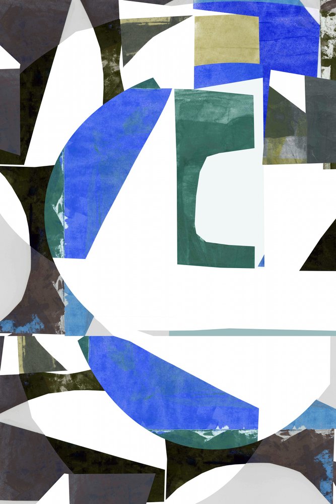 Collage geométrico moderno de cartissi