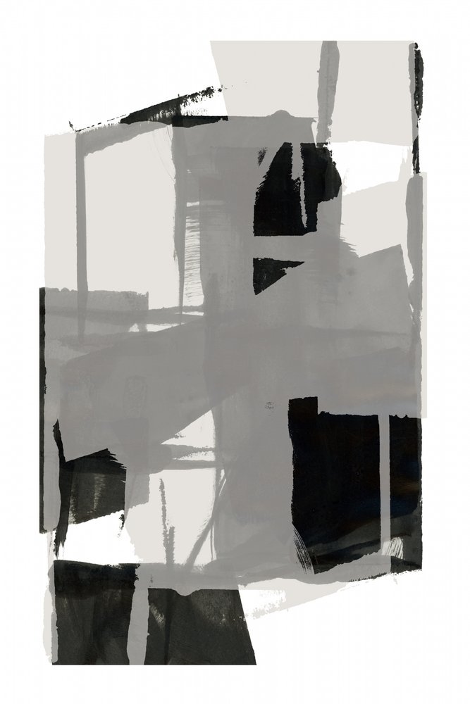 Formas abstractas monocromáticas de cartissi