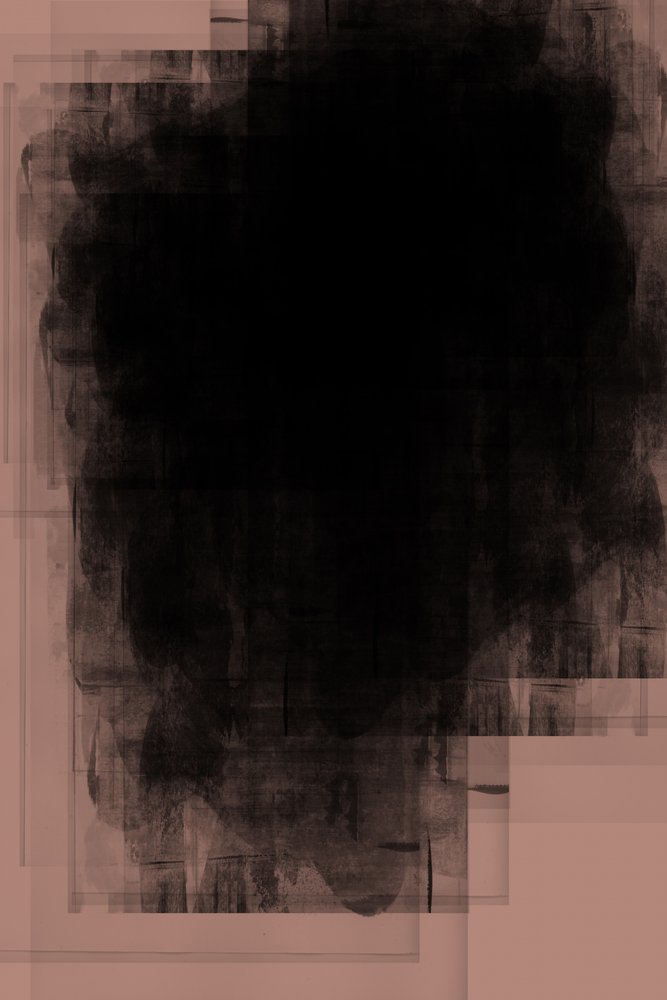 Abstracción en negro melancólico de cartissi