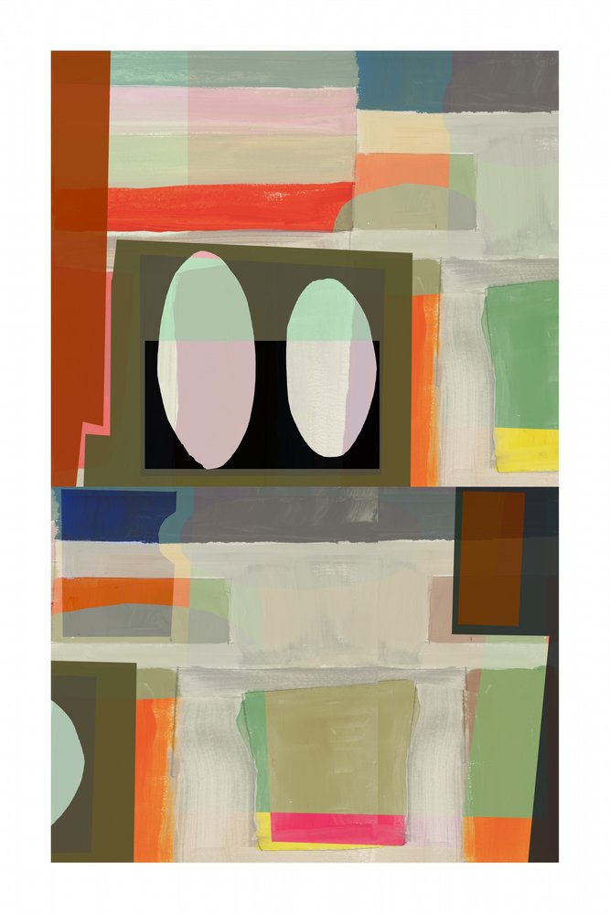 Formas abstractas en tonos apagados de cartissi