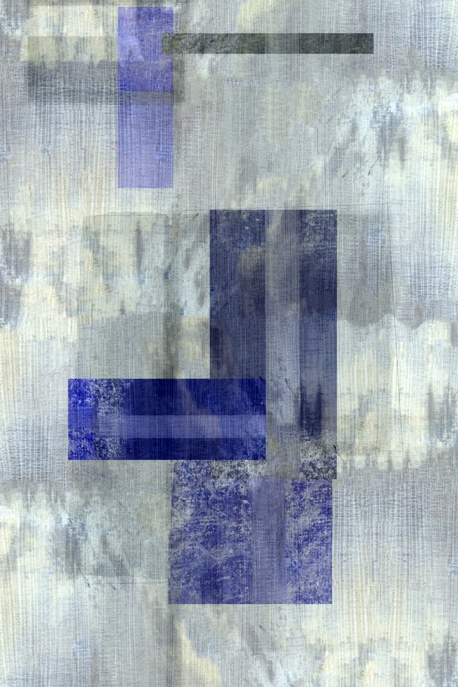 Geometría en azul apagado de cartissi