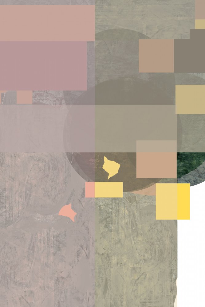 Capas geométricas en tonos apagados de cartissi