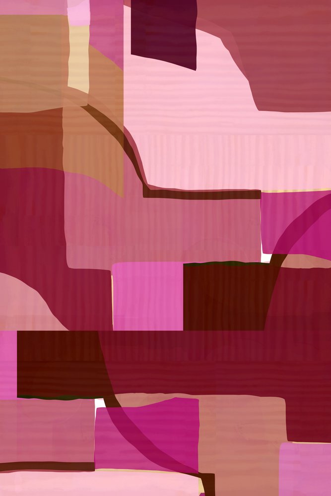Abstracto en rosa y marrón de cartissi