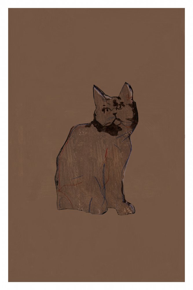 Gato marrón tranquilo de cartissi