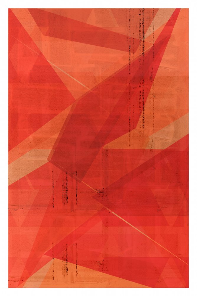 Capas geométricas rojas de cartissi