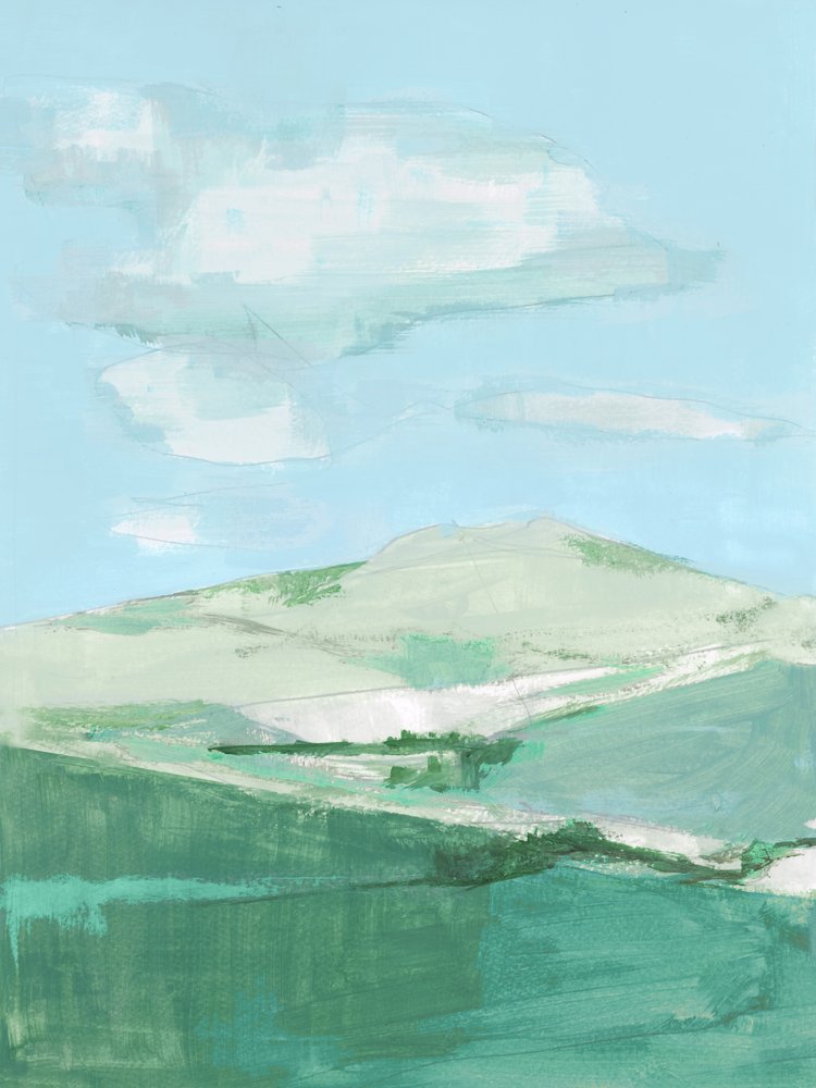 Serene Green Hills de cartissi