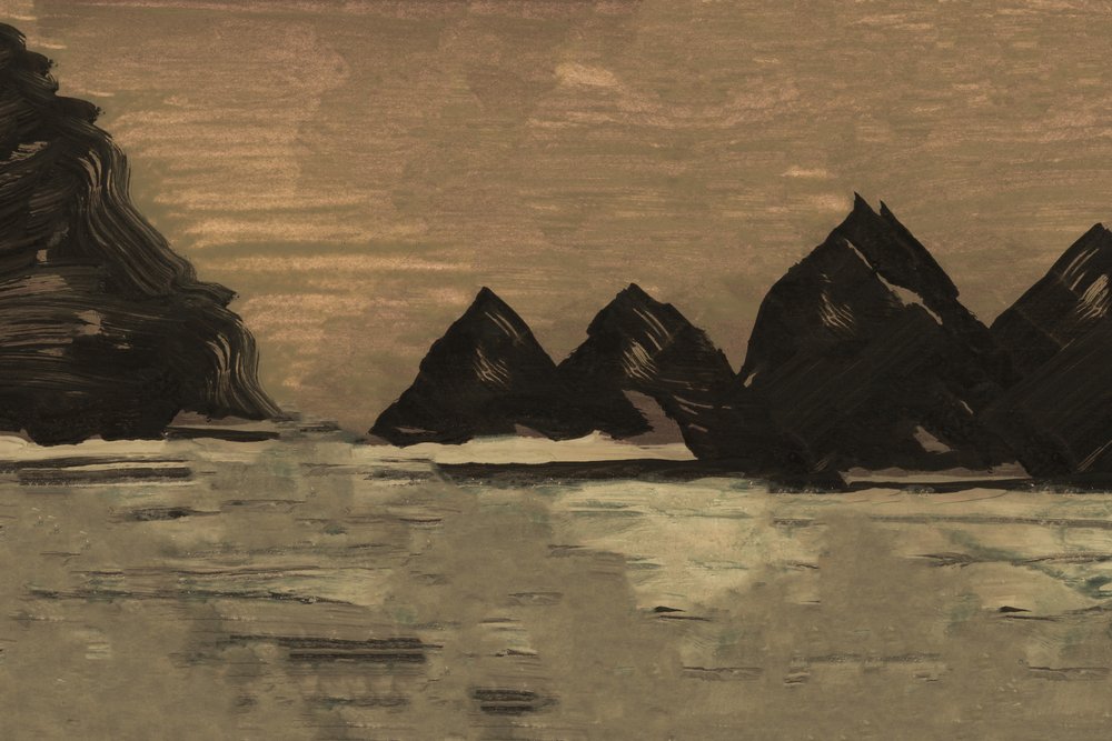 Costa montañosa y serena de cartissi