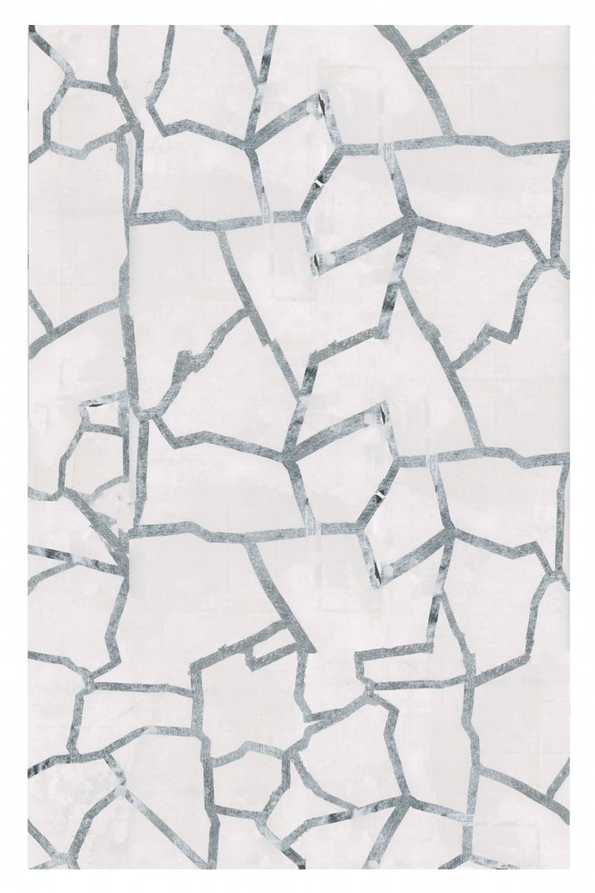 Fragmentos geométricos plateados de cartissi
