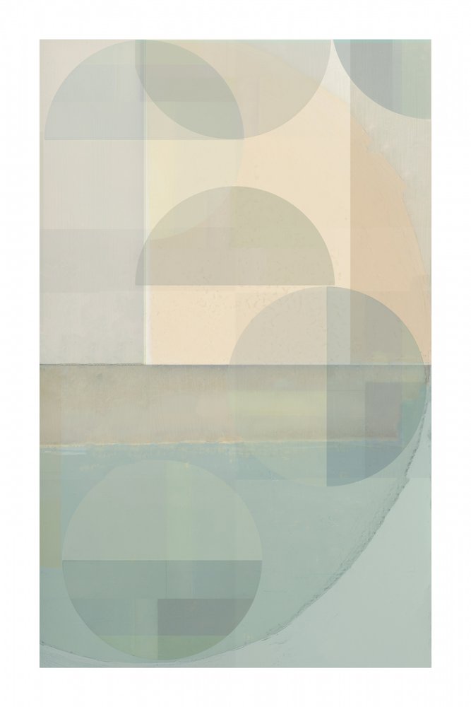 Formas superpuestas en tonos pastel suaves de cartissi