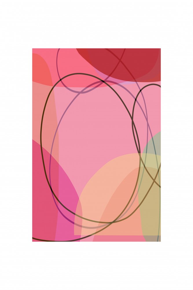 Flujo abstracto en rosa suave de cartissi