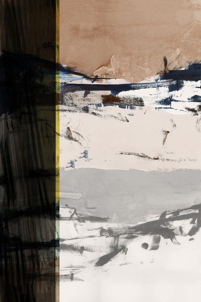Horizonte abstracto con textura de cartissi