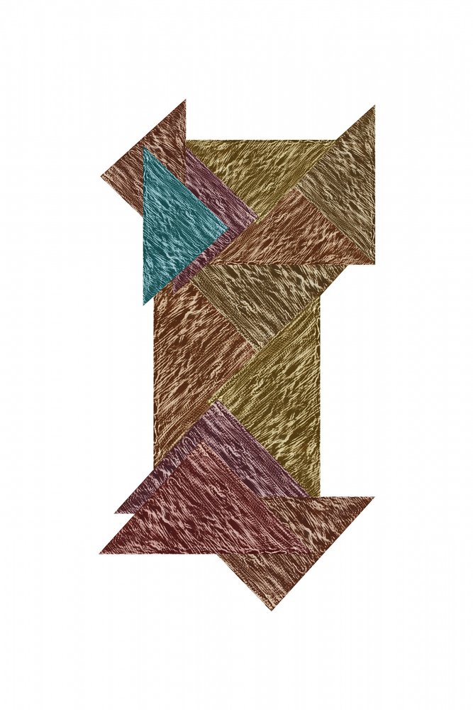 Rompecabezas geométrico con relieve de cartissi