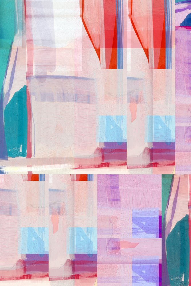 Bloques abstractos llenos de color de cartissi