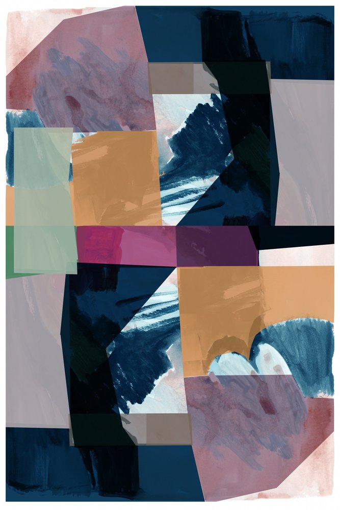 Composición abstracta llena de vida de cartissi