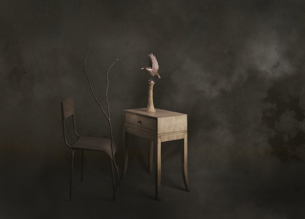 Escena tranquila con pájaros de chenyi wang