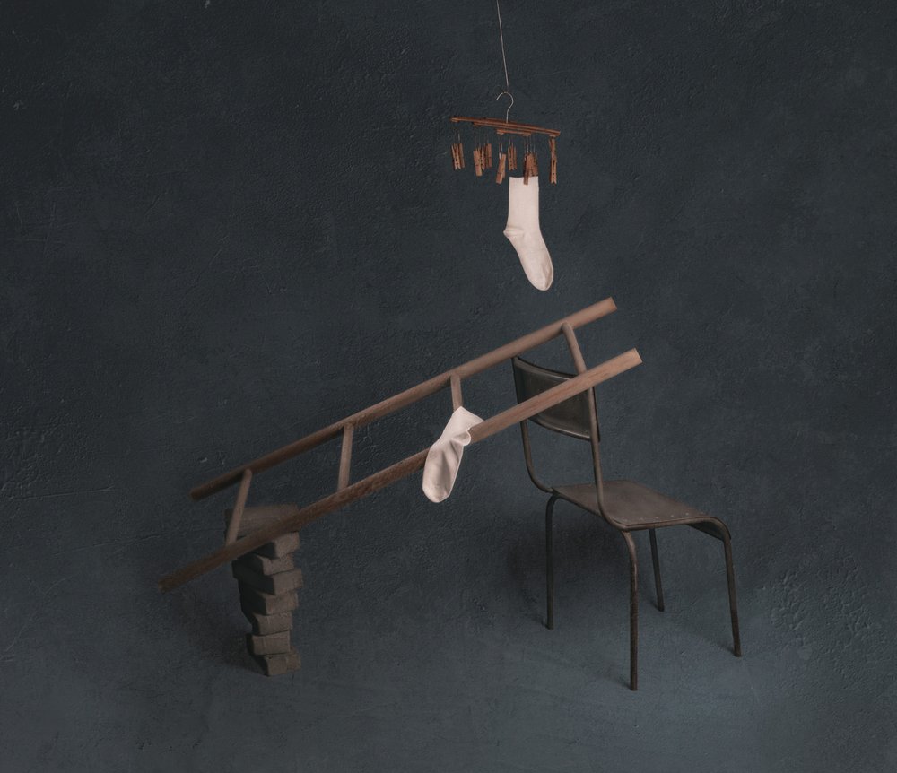 Calcetines y escalera de chenyi wang