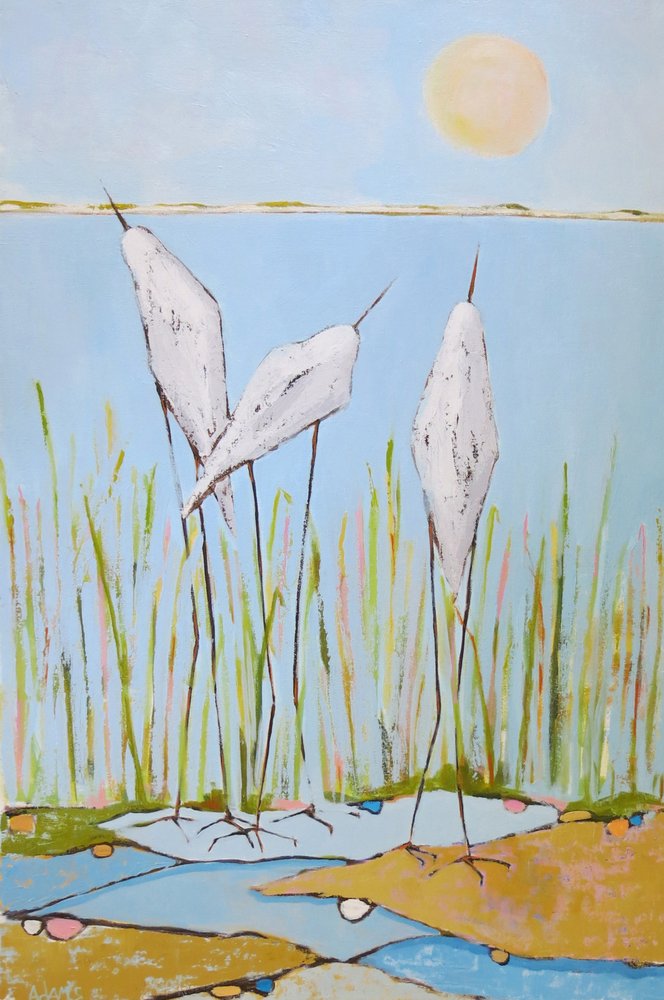 Aves serenas de los pantanos de phyllis adams