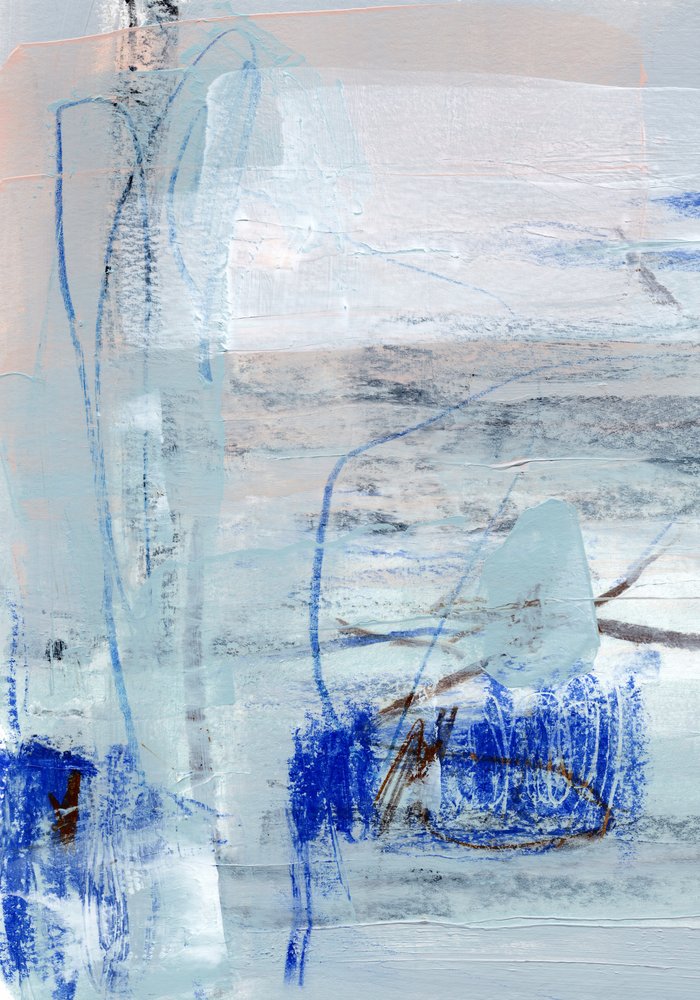 Flujo abstracto azul de uplusmestudio