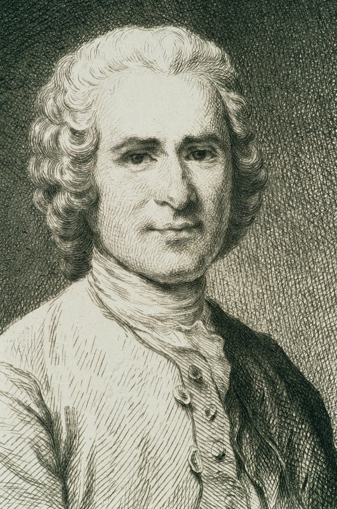 Retrato de Jean Jacques Rousseau (1712-1778) filósofo francés