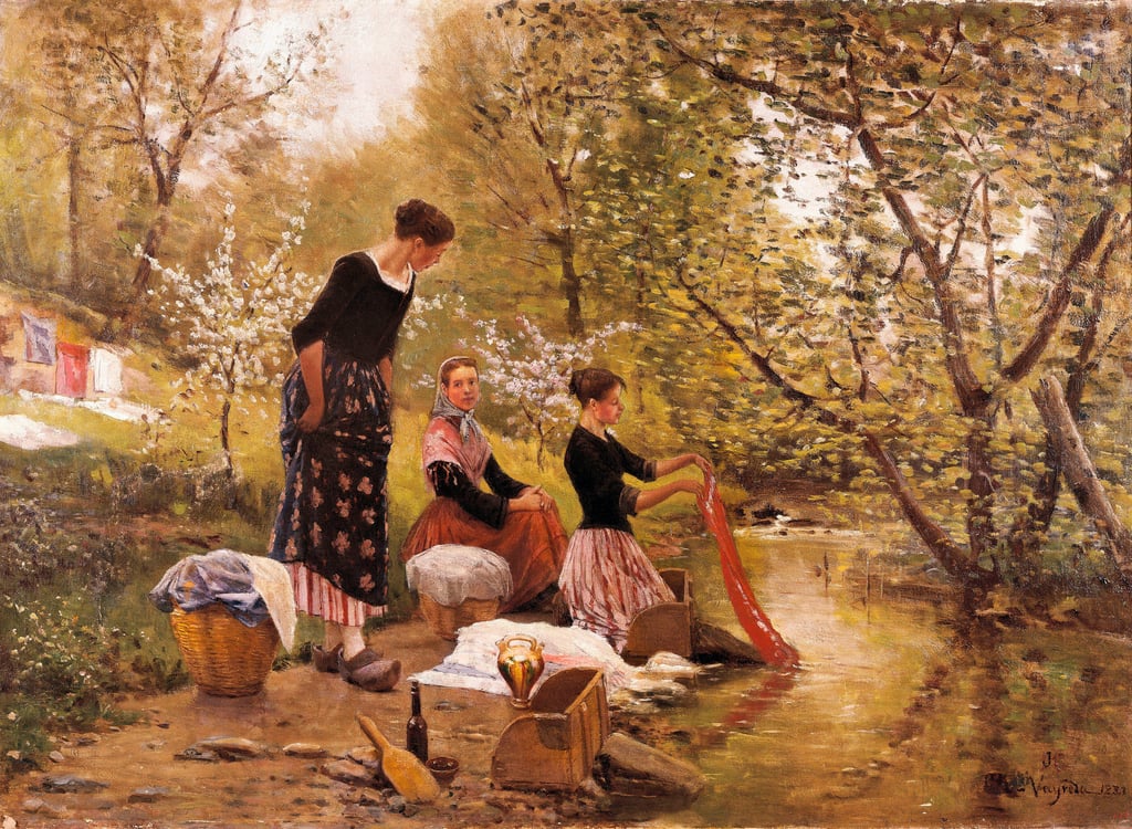 Mujeres lavando-recortada-color