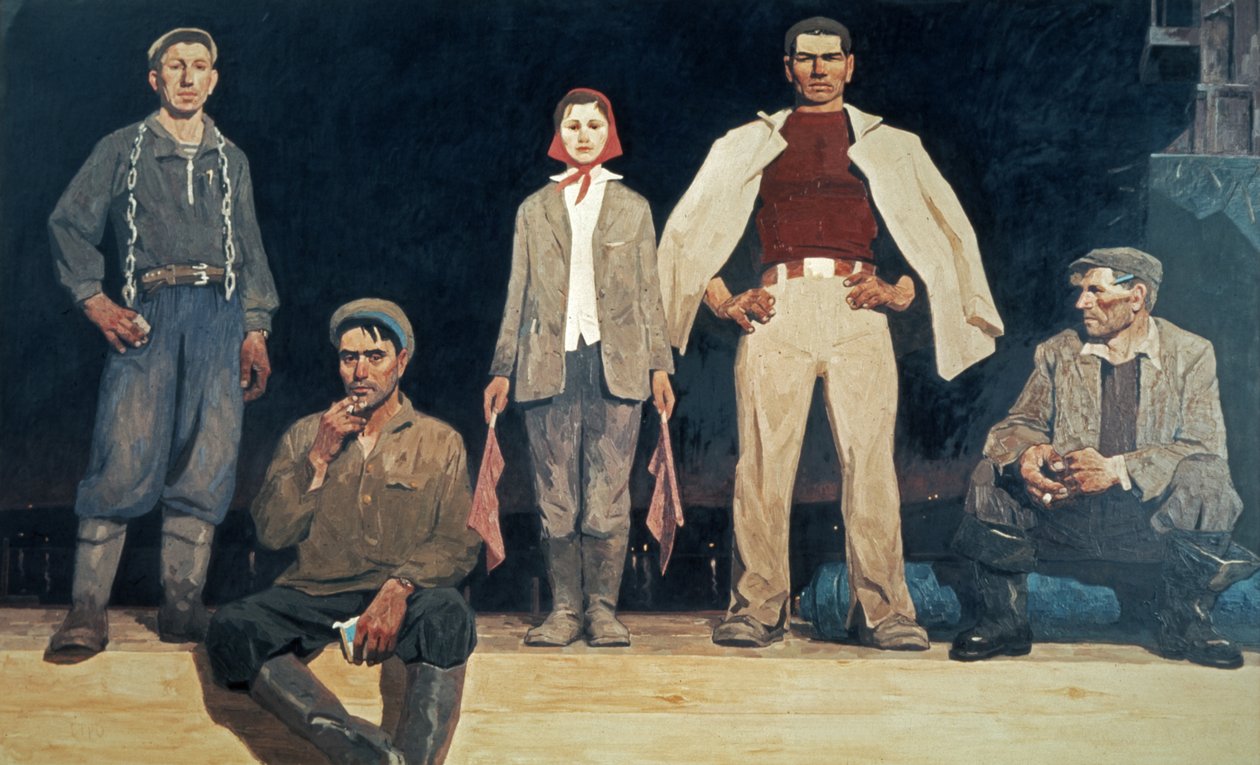 Constructores de Bratsk, 1957 de Unknown