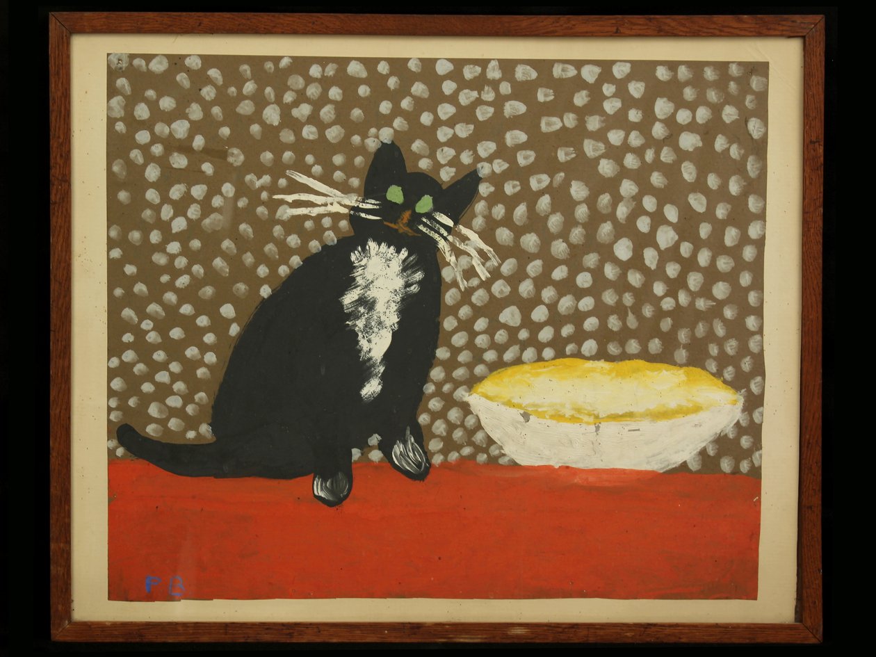 Gato por Pat Berrisford, 6 años, 1948 de Unknown