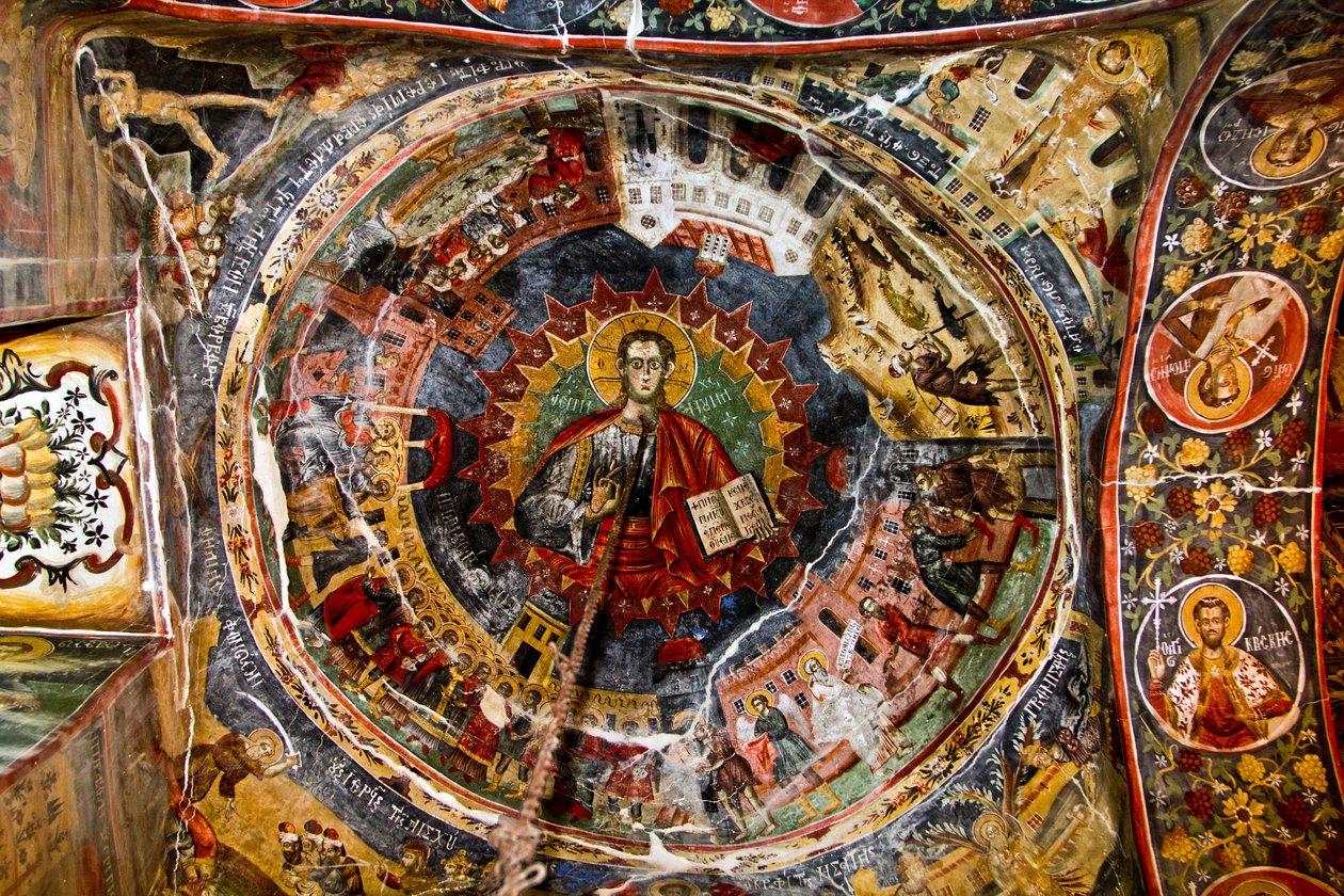 Techo de la Iglesia de Santa María, Leusa, Albania de Unknown