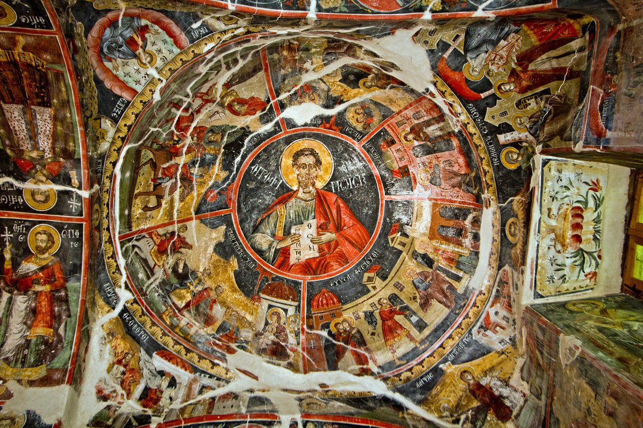 Techo de la Iglesia de Santa María, Leusa, Albania de Unknown