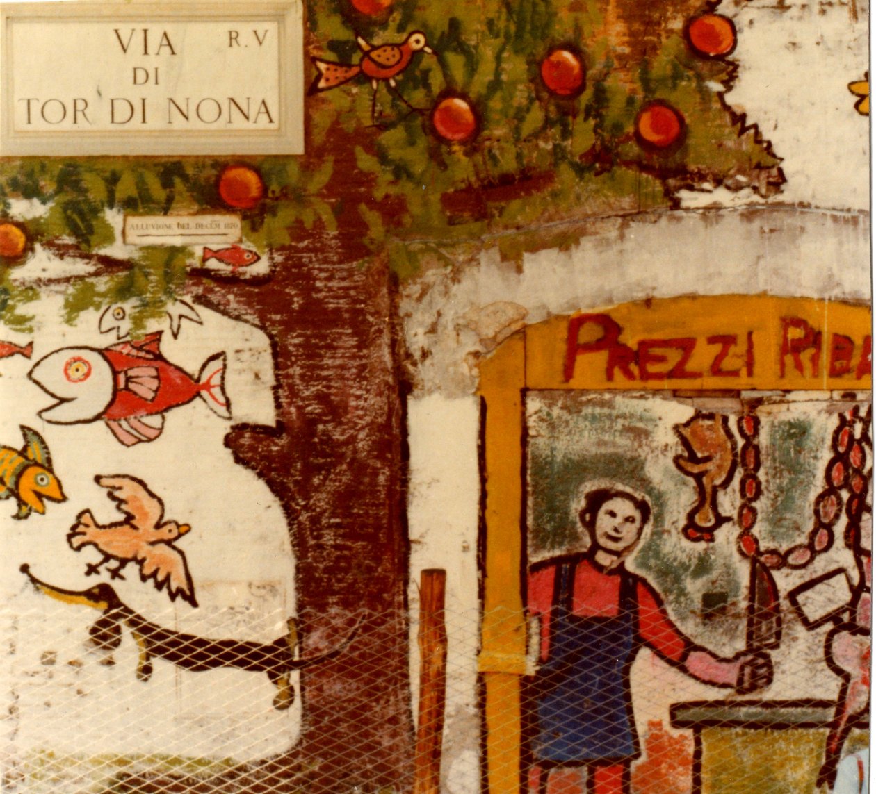 Murales en Via di Tor di Nona, Roma, 1977 de Unknown