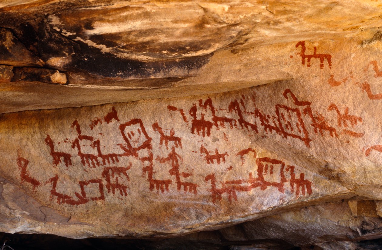 Pinturas rupestres de los bosquimanos, Cedarburg, Cabo Occidental de Unknown