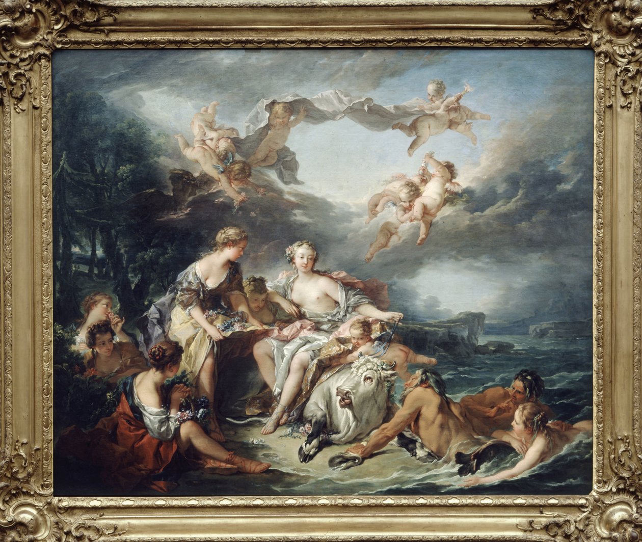El rapto de Europa - por Boucher, 1747, Museo del Louvre de Unknown