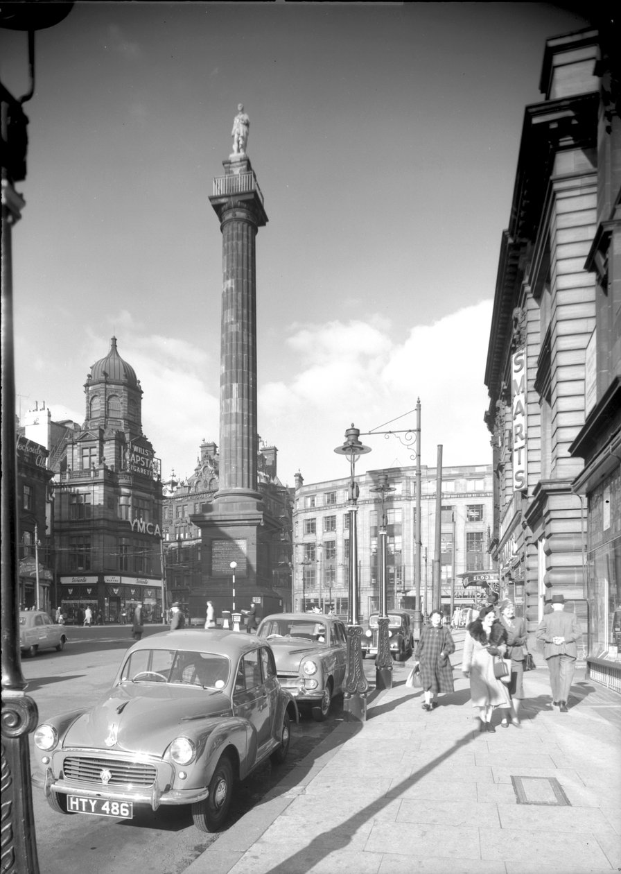 vista a lo largo de Grey Street hacia el monumento de Grey, Newcastle upon Tyne, octubre de 1955 de Unbekannt Unbekannt